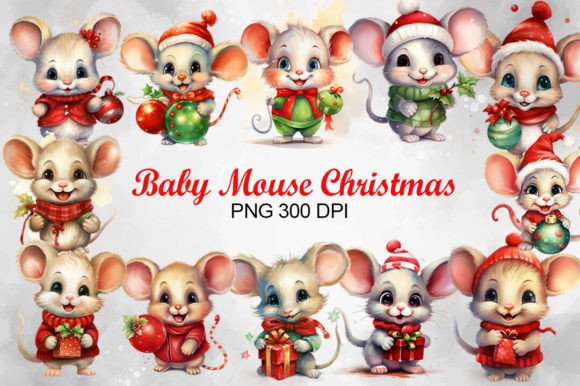 Baby Mouse Christmas: Festive Illustrations for Local Brands
