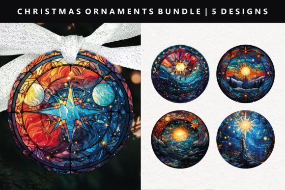 Celestial Christmas Ornament Design: A Review for Illustrations