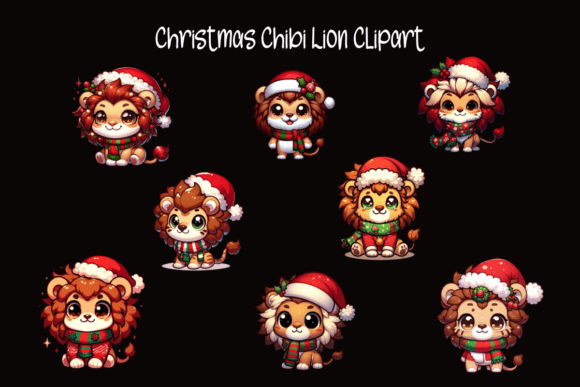 Christmas Chibi Lion Clipart Review