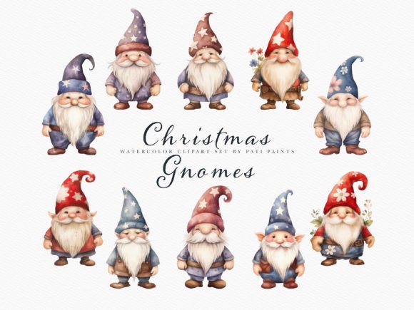 Christmas Gnomes Clipart Bundle Review