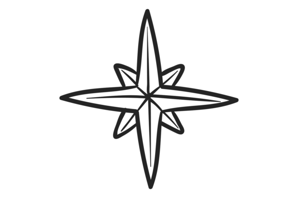 Christmas Star Doodle: Holiday Decoratio & Illustrations