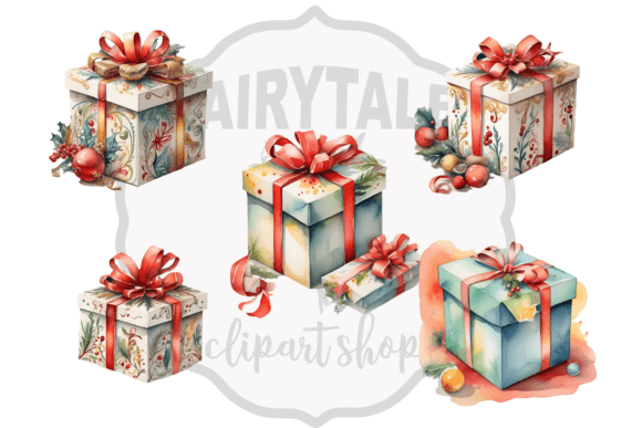 Christmas Watercolor Giftbox Embroidery Review