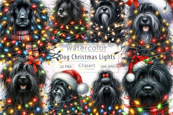 Dog Wrapped in Christmas Lights Bundle Review