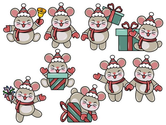 Mouse Cartoon for Christmas Day: A Designer's Review of Seasonal Illustrations