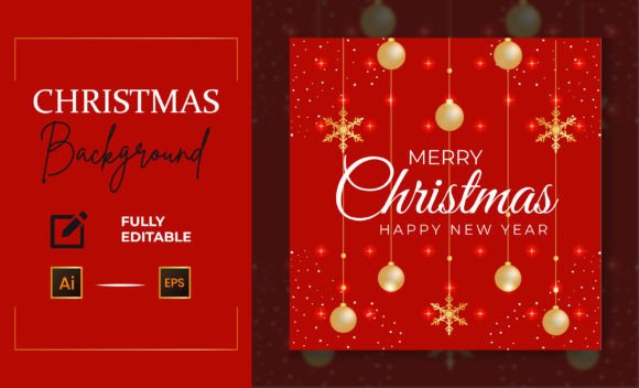 Realistic Christmas with Golden Ball, Sn Illustrations Review